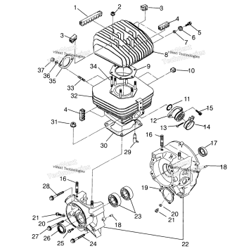 CRANKCASE & CYLINDER TRAIL BOSS