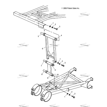 SUSPENSION, STRUT STABILIZER, REAR