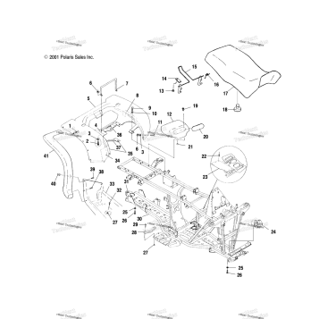 REAR CAB AND SEAT A02CH42AA