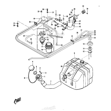 FUEL TANK ('82-'83 JS440-A6/A7)