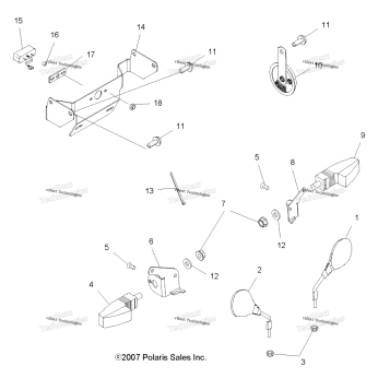 ELECTRICAL, TURN SIGNALS, HORN & MIRRORS