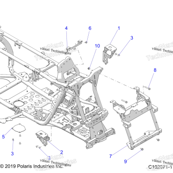 CHASSIS, FRONT CAB SUPPORTS