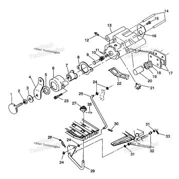 REAR BRAKE/FOOT PEDAL ASSEMBLY TRAIL BOSS