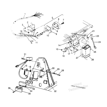 ELECTRICAL/TAILLIGHT ASSEMBLY 2X4 300