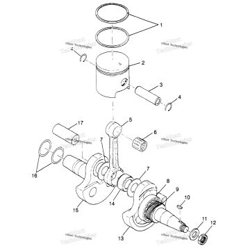 PISTON & CRANKSHAFT TRAIL BLAZER (4940124012D001)