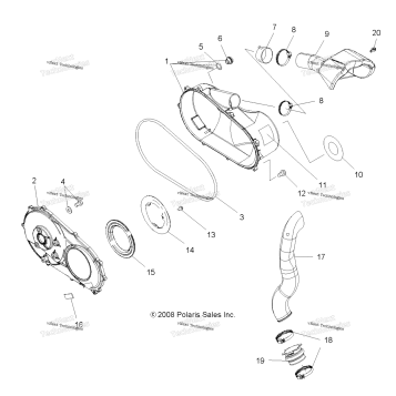 BODY, CLUTCH COVER & DUCTING