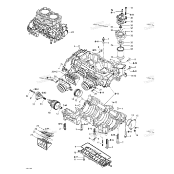 CRANKCASE, REED VALVE