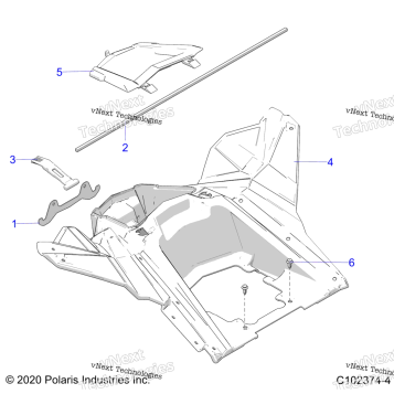 BODY, STORAGE, REAR
