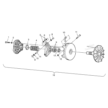DRIVE CLUTCH TRAIL BOSS