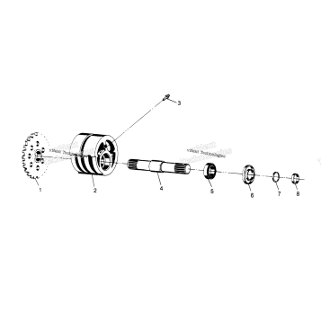 FRONT TIGHTENER ASSEMBLY 6X6 300