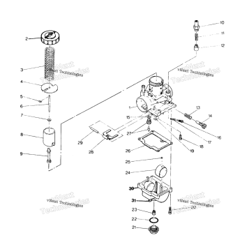 CARBURETOR ASSEMBLY 250 4X4 UPDATE