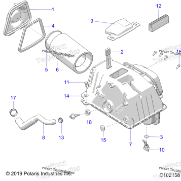 ENGINE, AIR INTAKE