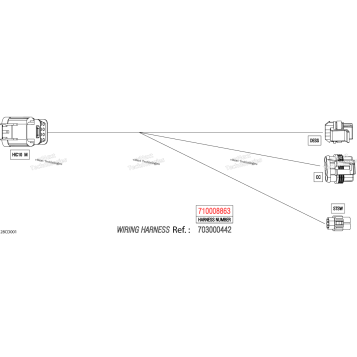 ELECTRIC - KEY WIRING HARNESS - 710008863