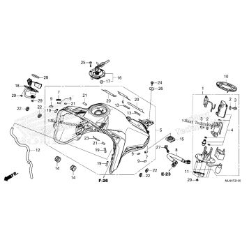 FUEL TANK@FUEL PUMP (CRF1100A/D)