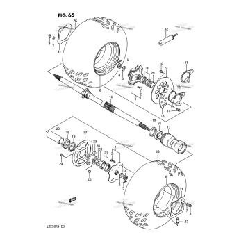 REAR WHEEL (MODEL F/G)