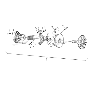 DRIVE CLUTCH ASSEMBLY TRAIL BLAZER