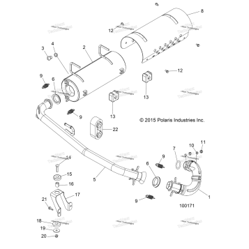ENGINE, EXHAUST SYSTEM