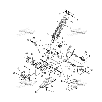 SWING ARM/SHOCK MOUNTING SPORTSMAN 4X4