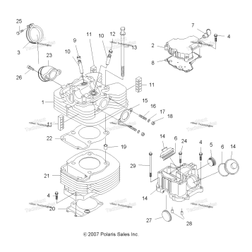 ENGINE, CYLINDER & HEAD