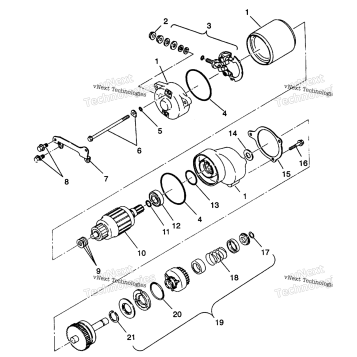 STARTING MOTOR 6X6 350L