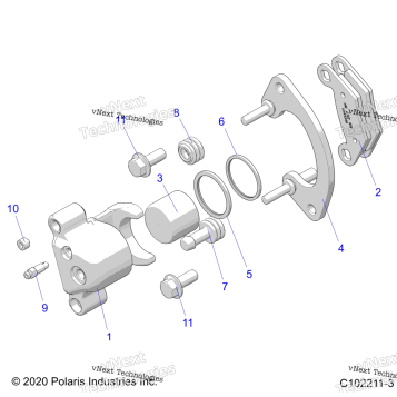 BRAKES, FRONT CALIPER