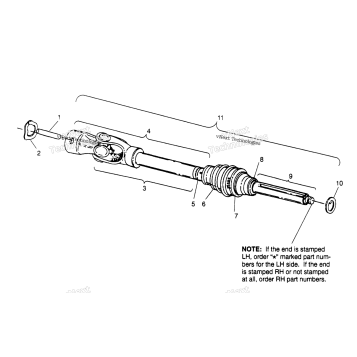 CV JOINT 4X4 400L