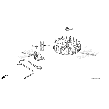 FLYWHEEL + IGNITION COIL