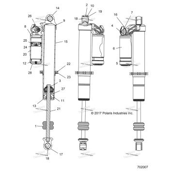SUSPENSION, FRONT SHOCK INTERNALS