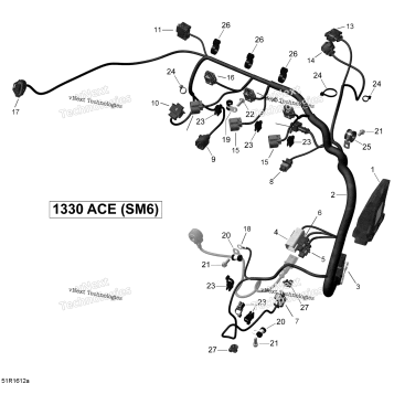 ENGINE HARNESS AND ELECTRONIC MODULE - SM6
