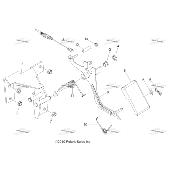 ENGINE, THROTTLE PEDAL