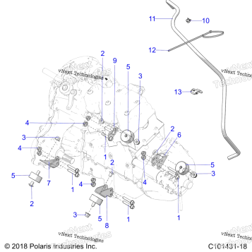 ENGINE, TRANSMISSION MOUNTING & LONG BLOCK