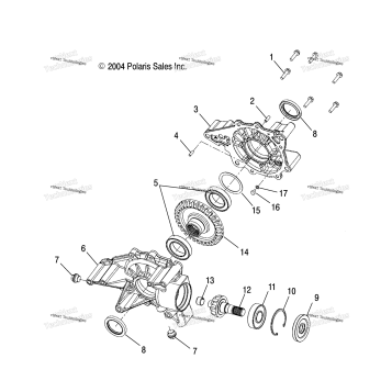 GEARCASE, REAR