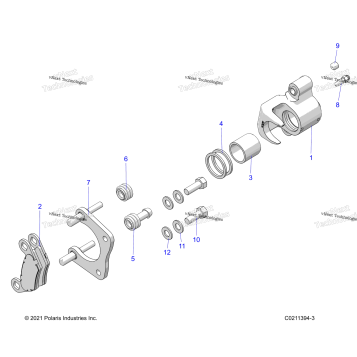 BRAKES, REAR CALIPER