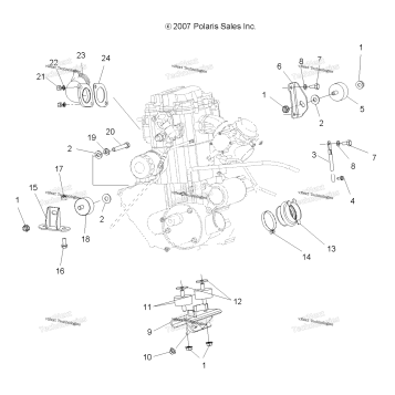 ENGINE, MOUNTING
