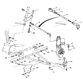 AARM/STRUT MOUNTING 6X6 350L