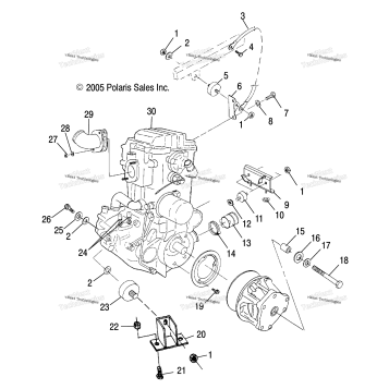 ENGINE, MOUNTING