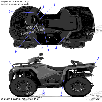 BODY, DECALS, STANDARD