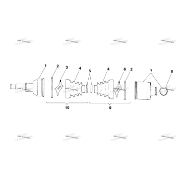 REAR DRIVE SHAFT A99CH50EB