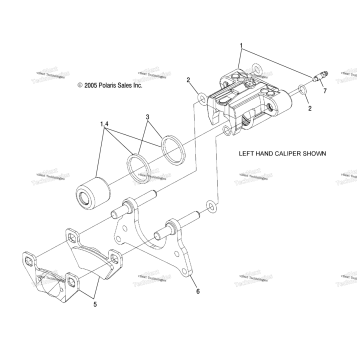 BRAKE CALIPER INTERNALS /LD27FB