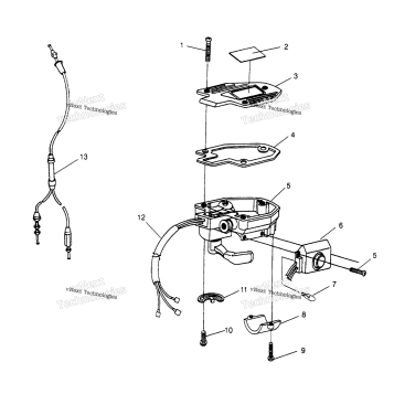 CONTROLS THROTTLE ASM./CABLE 4X4 300