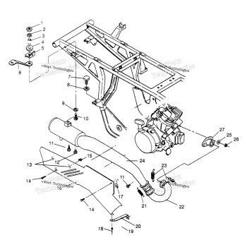 EXHAUST SYSTEM 2X4 300