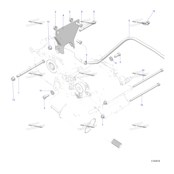 DRIVE TRAIN, MAIN GEARCASE MOUNTING
