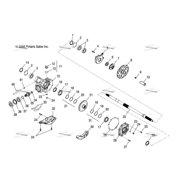 AXLE, REAR WHEEL /VB
