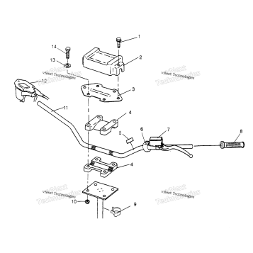 STEERING HANDLEBAR TRAIL BLAZER