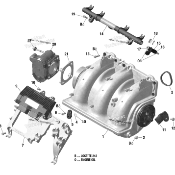 AIR INTAKE MANIFOLD AND THROTTLE BODY