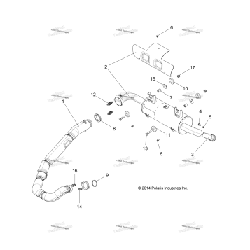ENGINE, EXHAUST SYSTEM