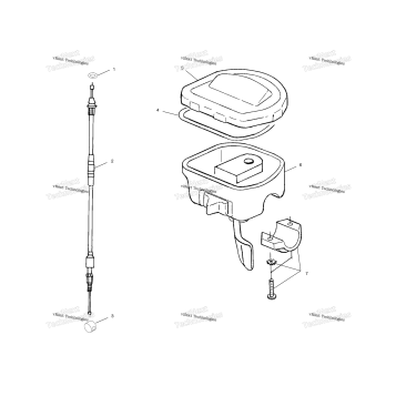 CONTROLS THROTTLE ASSEMBLY/CABLE