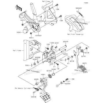 BRAKE PEDAL/THROTTLE LEVER