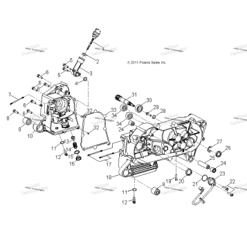 ENGINE, CRANKCASE