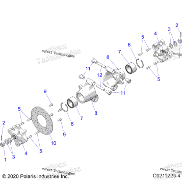 SUSPENSION, REAR HUBS, CARRIER & BRAKE DISC